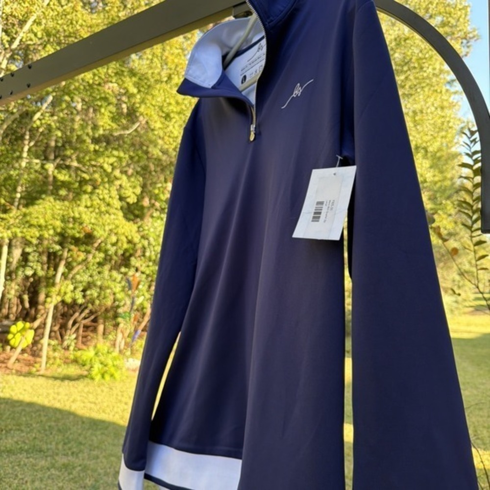 Boston Scott Golf Large Blue 1/4 Zip Pullover. NWT $105. 723 - Picture 10 of 14